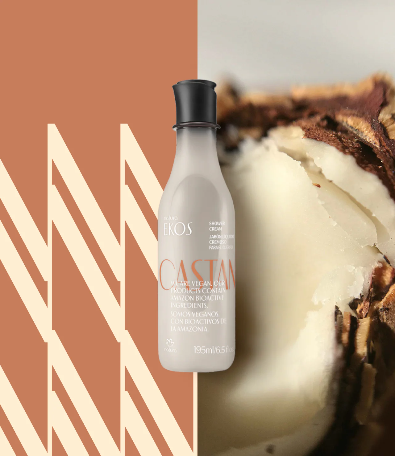 Ekos Castanha Creamy Shower Gel - Image 2
